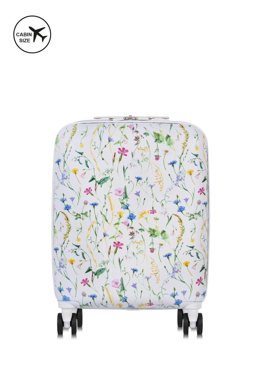 Malý kufor na kolieskach  s potlačou WALAB-0075-15-19(W25)