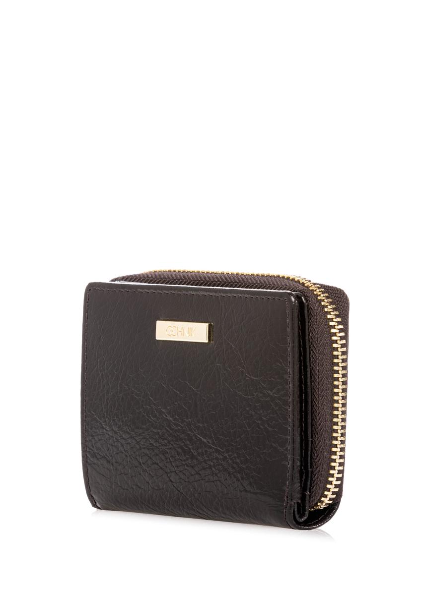 Malá hnedá kožená dámska peňaženka PORES-0988-1I(W26)