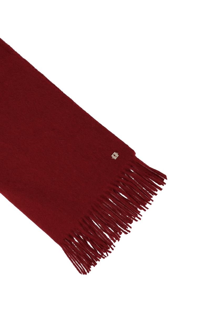 Dámsky vlnený šál v tmavočervenej farbe SZADT-0092-4C(Z26)