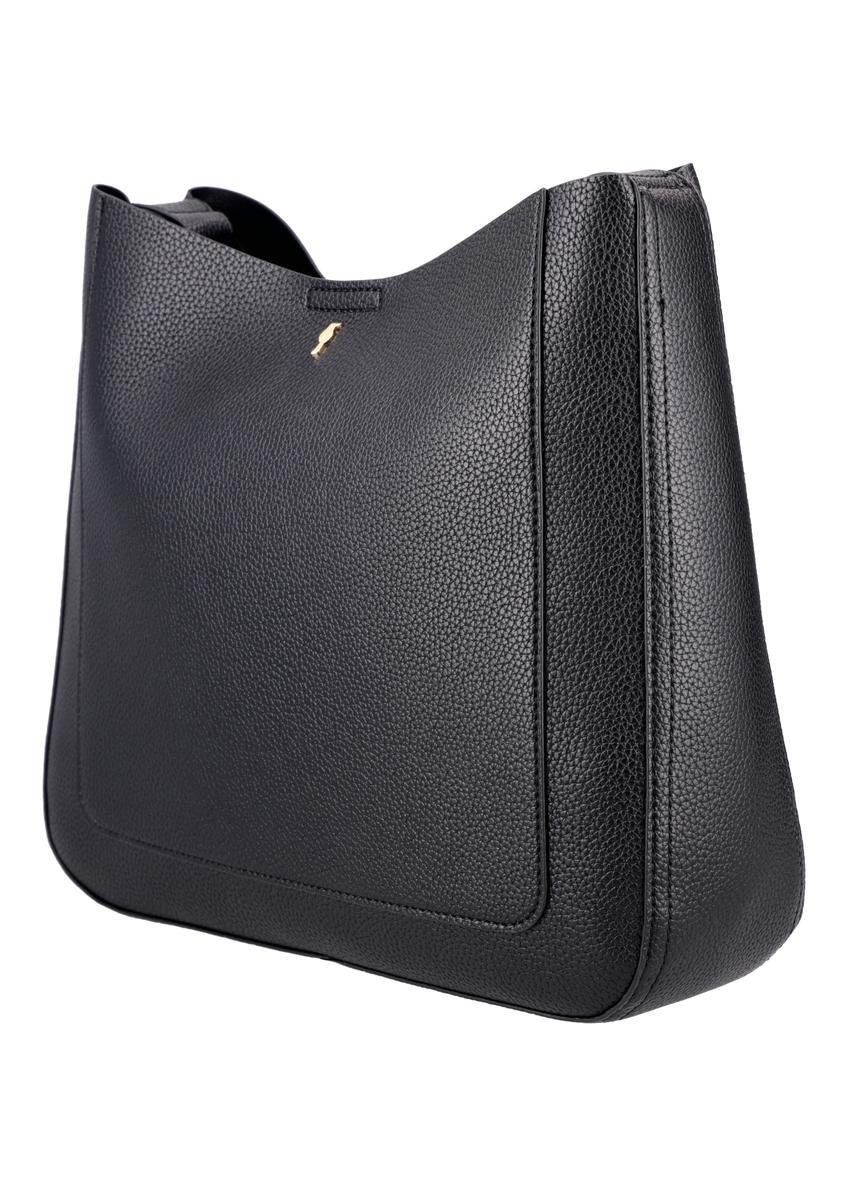 Čierna dámska kabelka typu hobo TOREC-1257-9I(Z26)