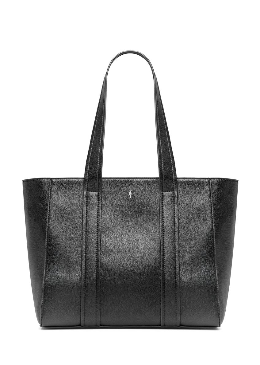 Čierna dámska kabelka shopper TOREC-1133-99(W26)