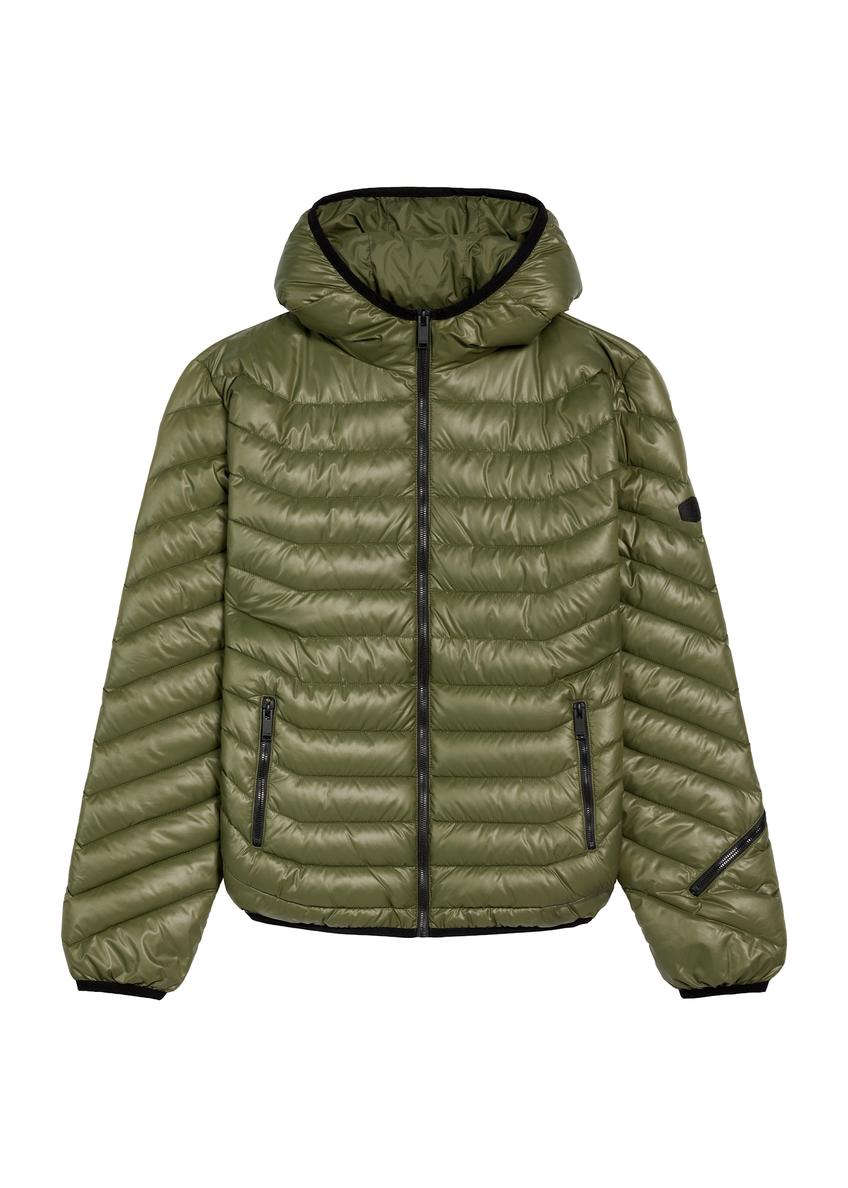 Pánska olivová bunda KURMT-0380-57(Z25)