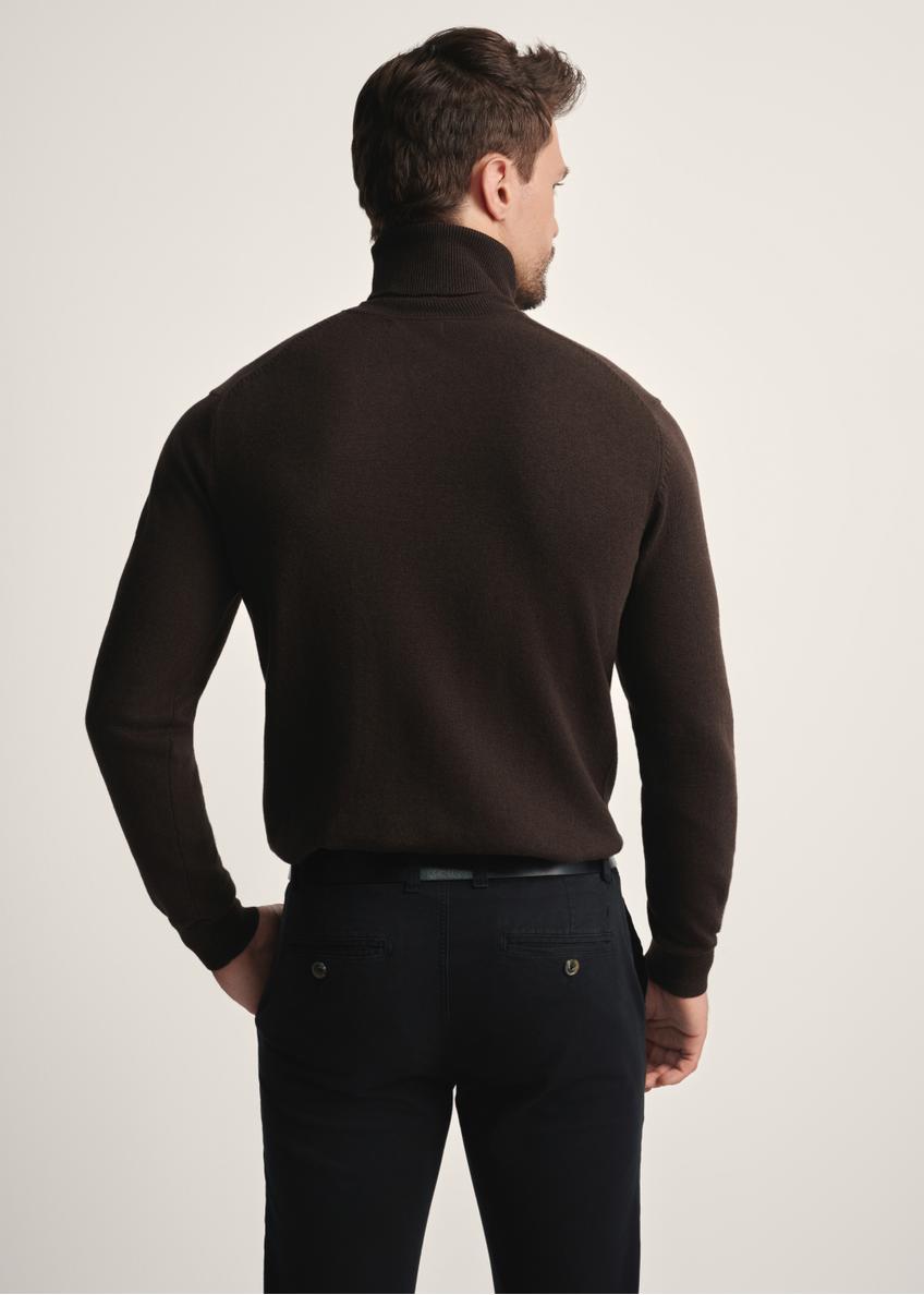 Pánsky rolák v čokoládovej farbe SWEMT-0095B-90(Z25)