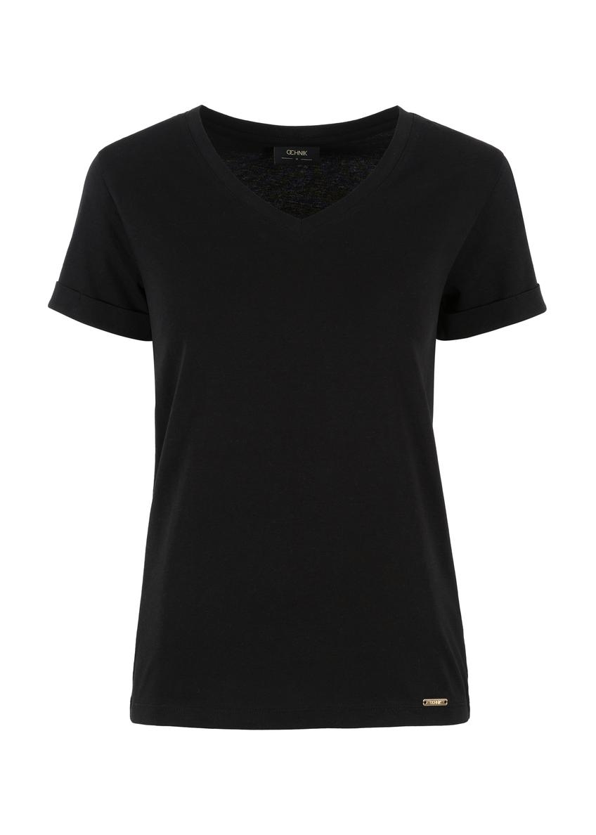 Dámske čierne tričko TSHDT-0118-99(W25)