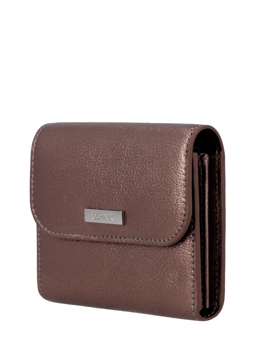 Malá kožená dámska peňaženka v svetlohnedej farbe PORES-1029-1G(Z26)