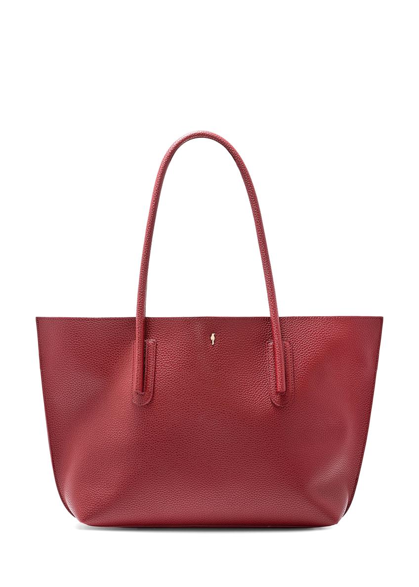 Červená dámska shopper kabelka TOREC-0938B-41(Z25)