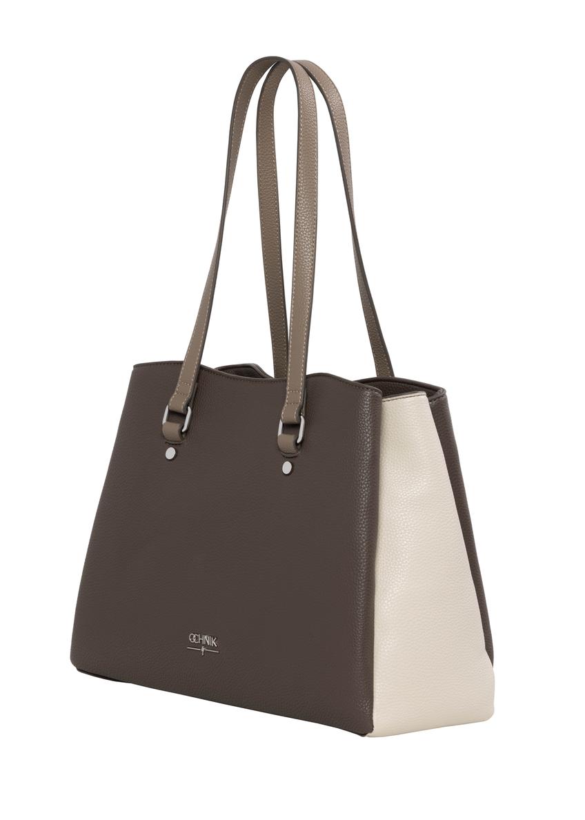 Shopper kabelka v chladnej béžovej farbe TOREC-1260-1K(Z26)