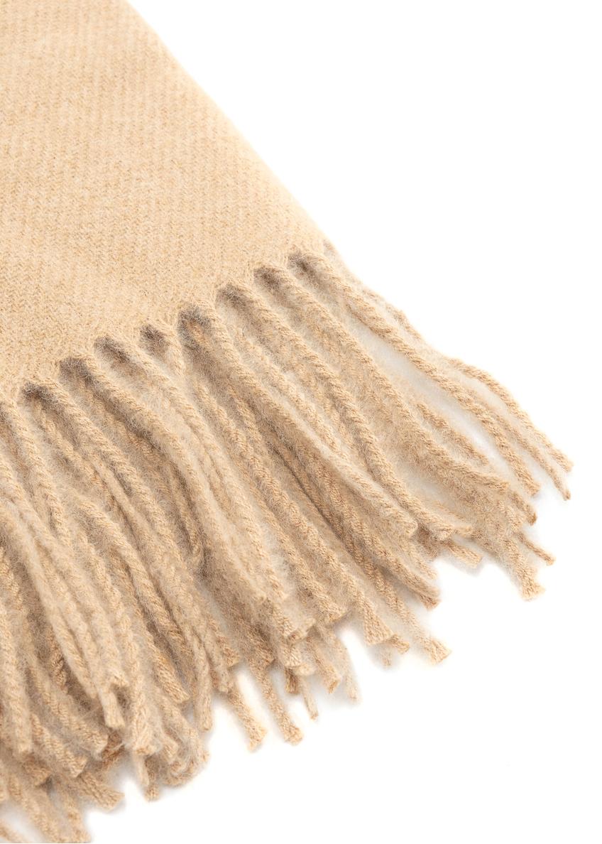 Béžová dámska šatka so zmesou vlny SZADT-0146-81(Z25)