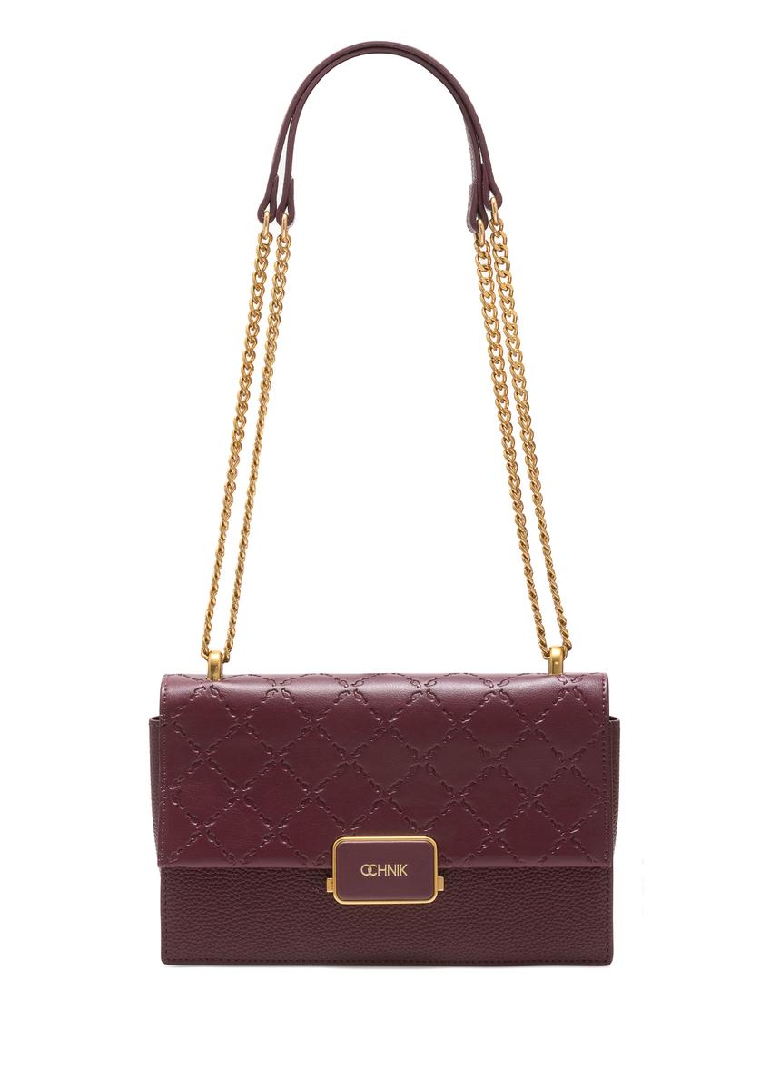Bordová dámska crossbody kabelka TOREC-0984A-49(Z25)