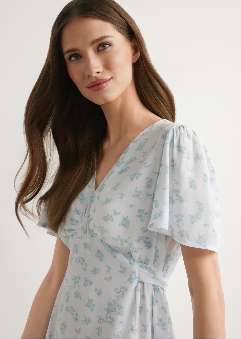 Dámske krátke kvetinové šaty SUKDT-0276-7P(W26)