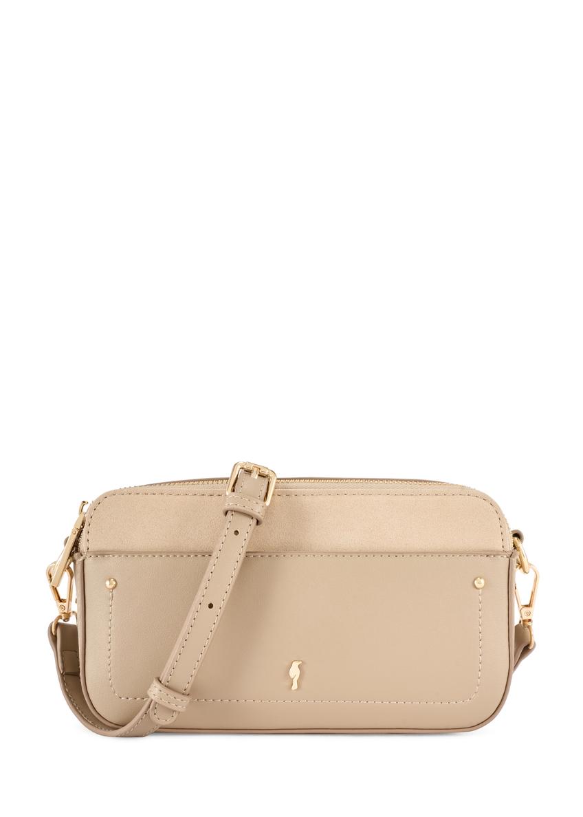 Dámska malá béžová kabelka TOREC-1173-1B(W26)