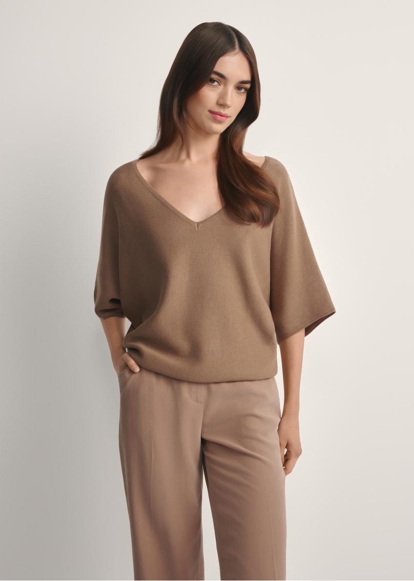 Dámska blúzka v ťavej farbe  BLUDT-0201-1D(W26)