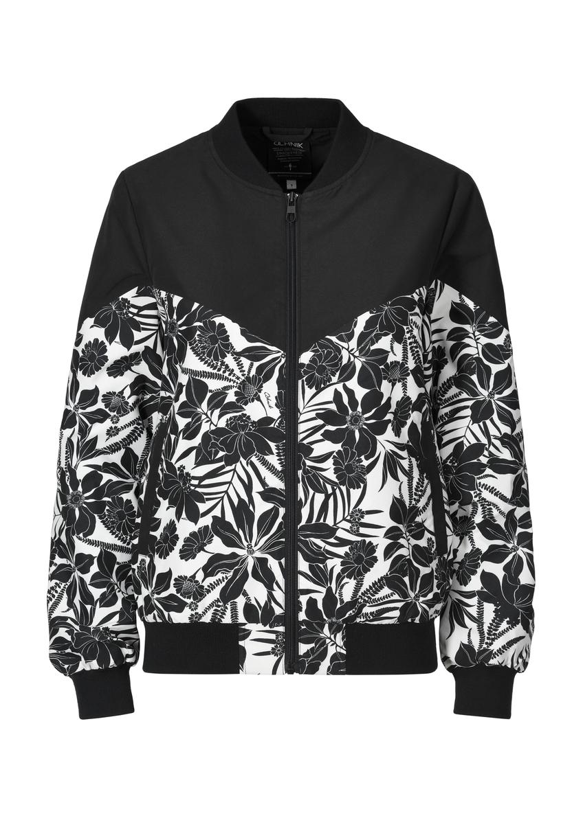 Dámska čierna prechodná bunda KURDT-0506-98(W24)-05