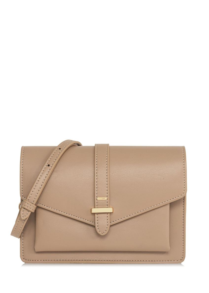 Malá crossbody kabelka v nude farbe TOREC-1004-82 (W25)