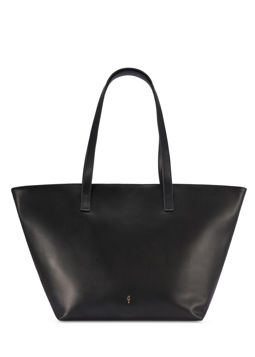 Veľká kožená dámska nákupná kabelka TORES-1258-99(W26) - pohľad spredu na produkt, na bielom pozadí.