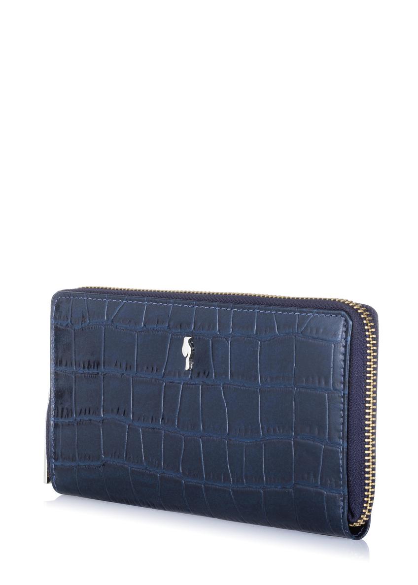 Dámska veľká kožená peňaženka Croco PORES-0844-69(W23)