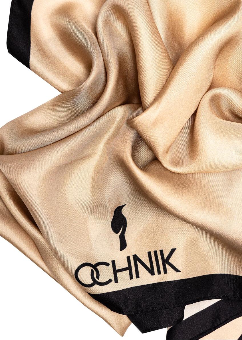 Svetlobežový dámsky hodvábny šál SZADT-0188-1B(W26)