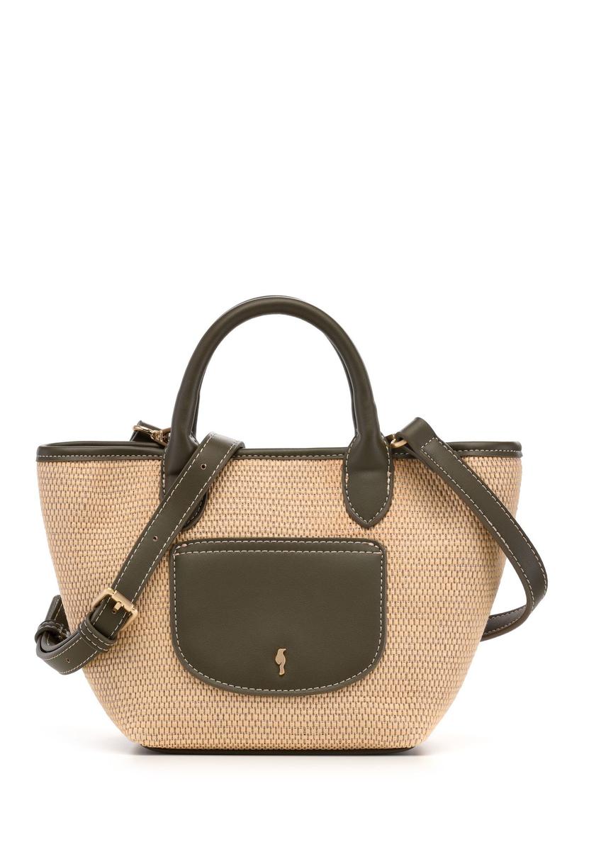 Malá tkaná dámska kabelka TOREC-1230-1B(W26)