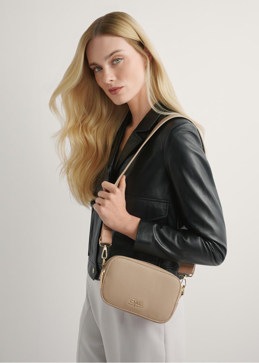 Béžová malá dámska kabelka TOREC-1172-1B(W26)