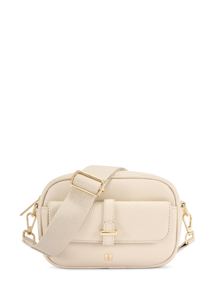 Malá krémová dámska kabelka TOREC-1174-0B(W26)