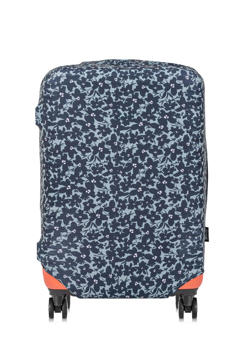 Kvetinový obal na kufor strednej veľkosti AW-013-0004-15-M(W25), pohľad na produkt na kufri na bielom pozadí.
