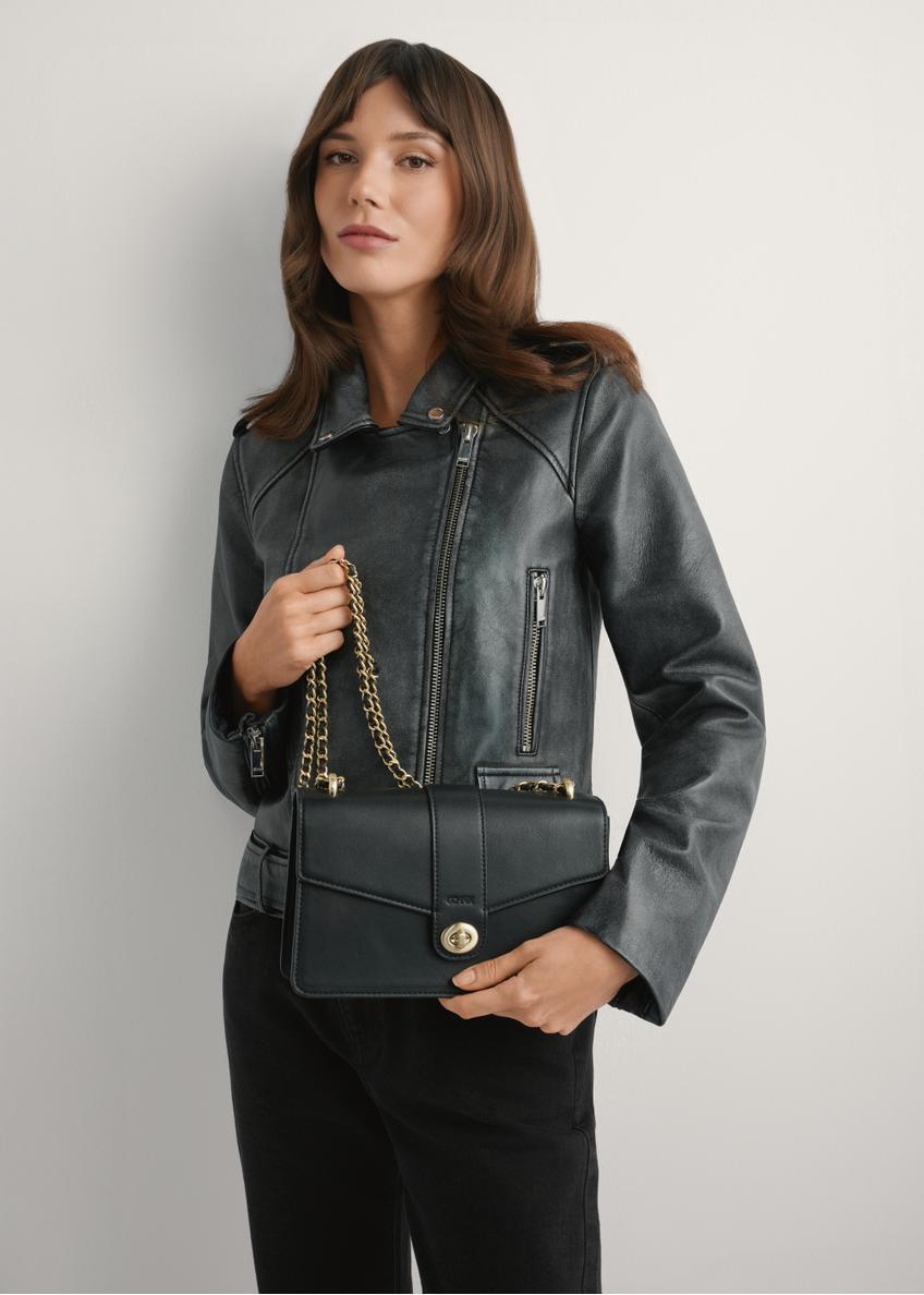 Čierna dámska taška cez rameno TOREC-1137-99(W26)