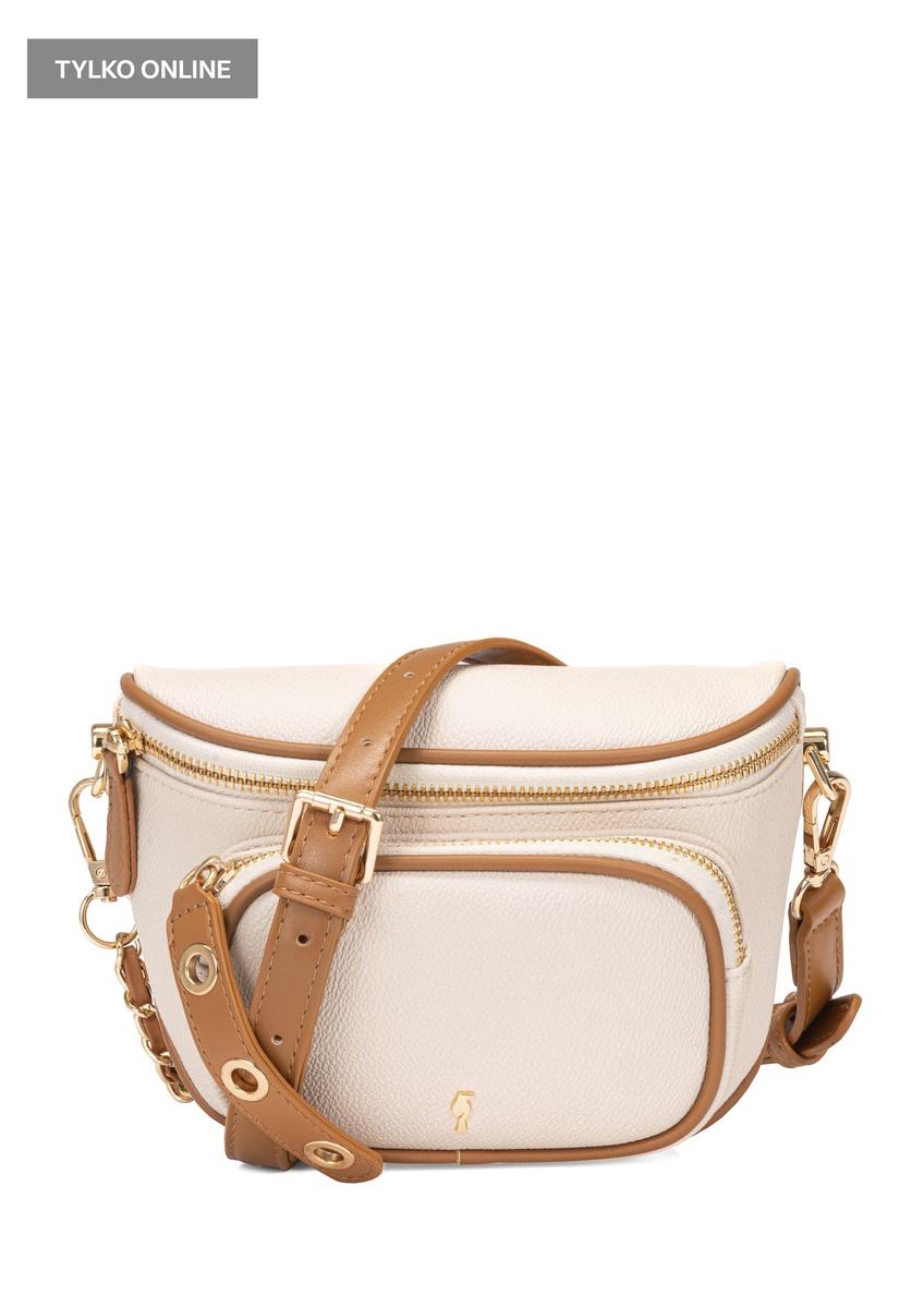 Béžová dámska malá crossbody kabelka TOREC-1000-12(W25)