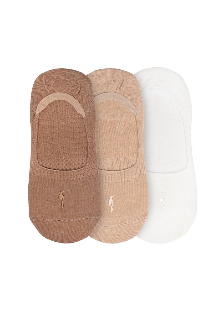 Dámske členkové ponožky ZESDT-0029-1C(W26) - pohľad spredu na bielom pozadí.