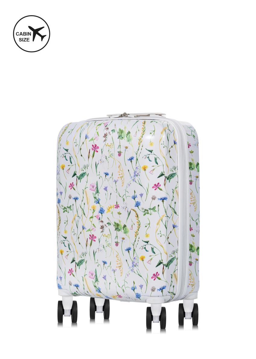 Malý kufor na kolieskach  s potlačou WALAB-0075-15-19(W25)