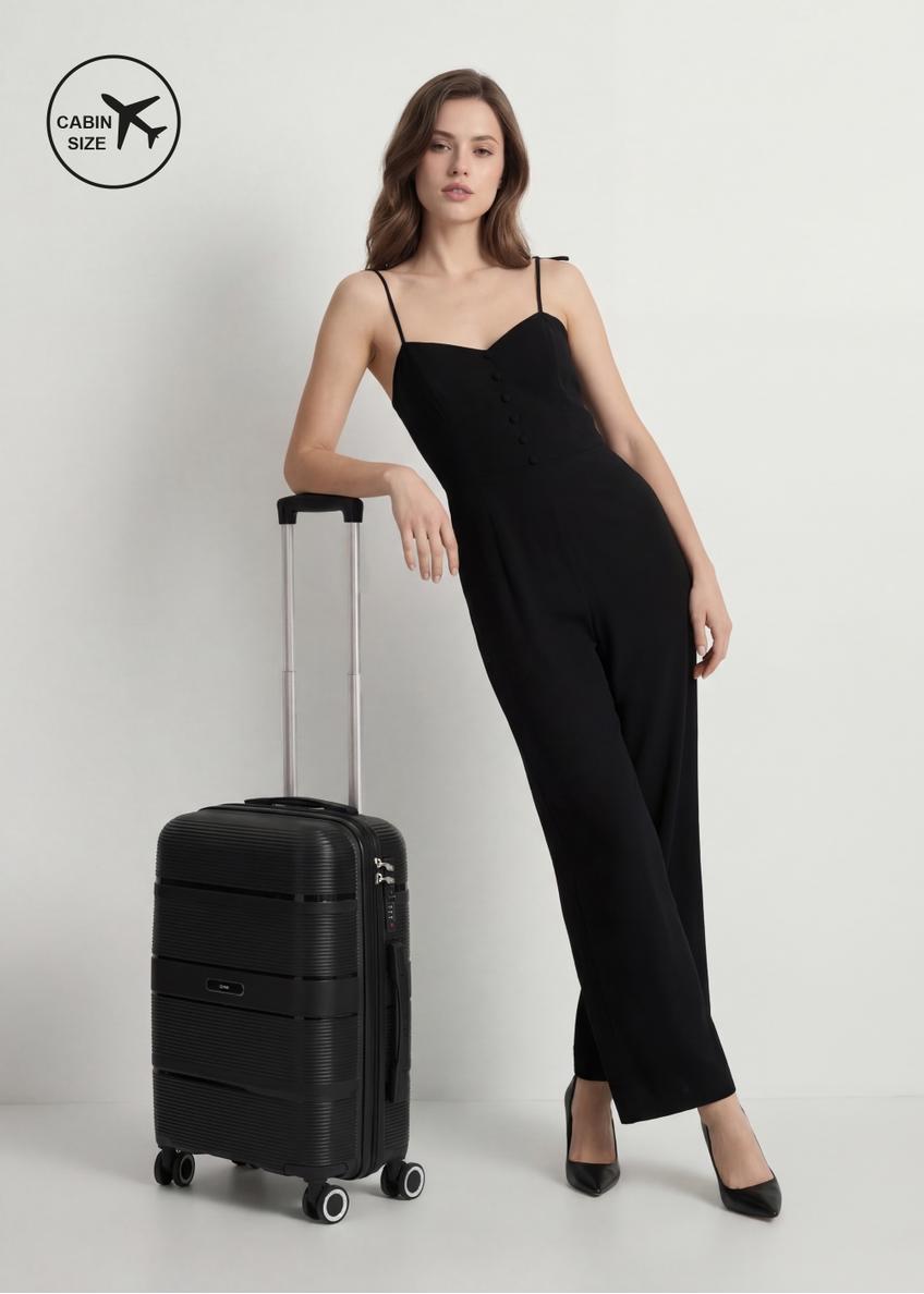 Malý kufor s potlačou na kolieskach WALPP-0022-99-19(W25)