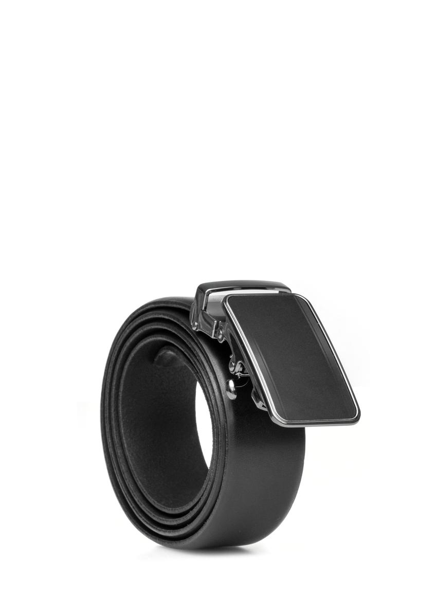 Čierny pánsky kožený opasok PASMS-0276-99(W26)