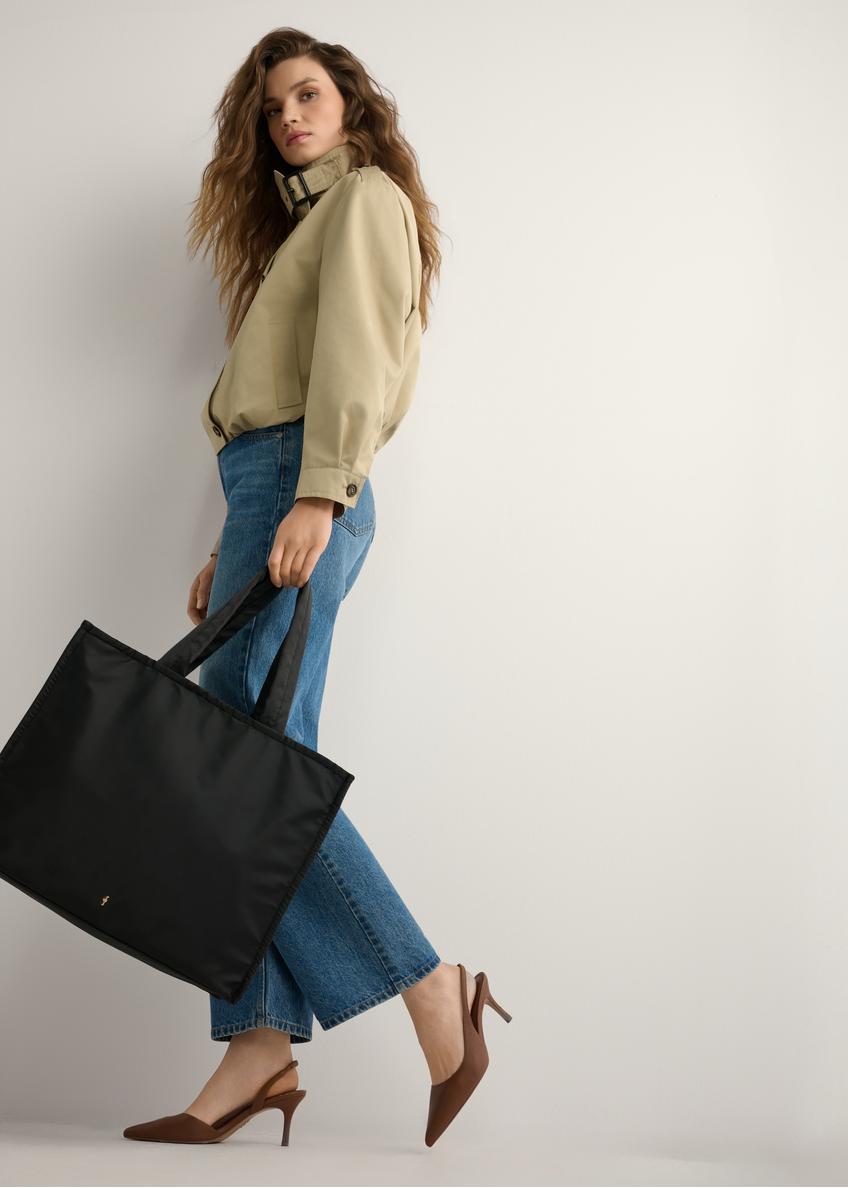 Veľká čierna dámska kabelka TOREN-0343-99(W26)