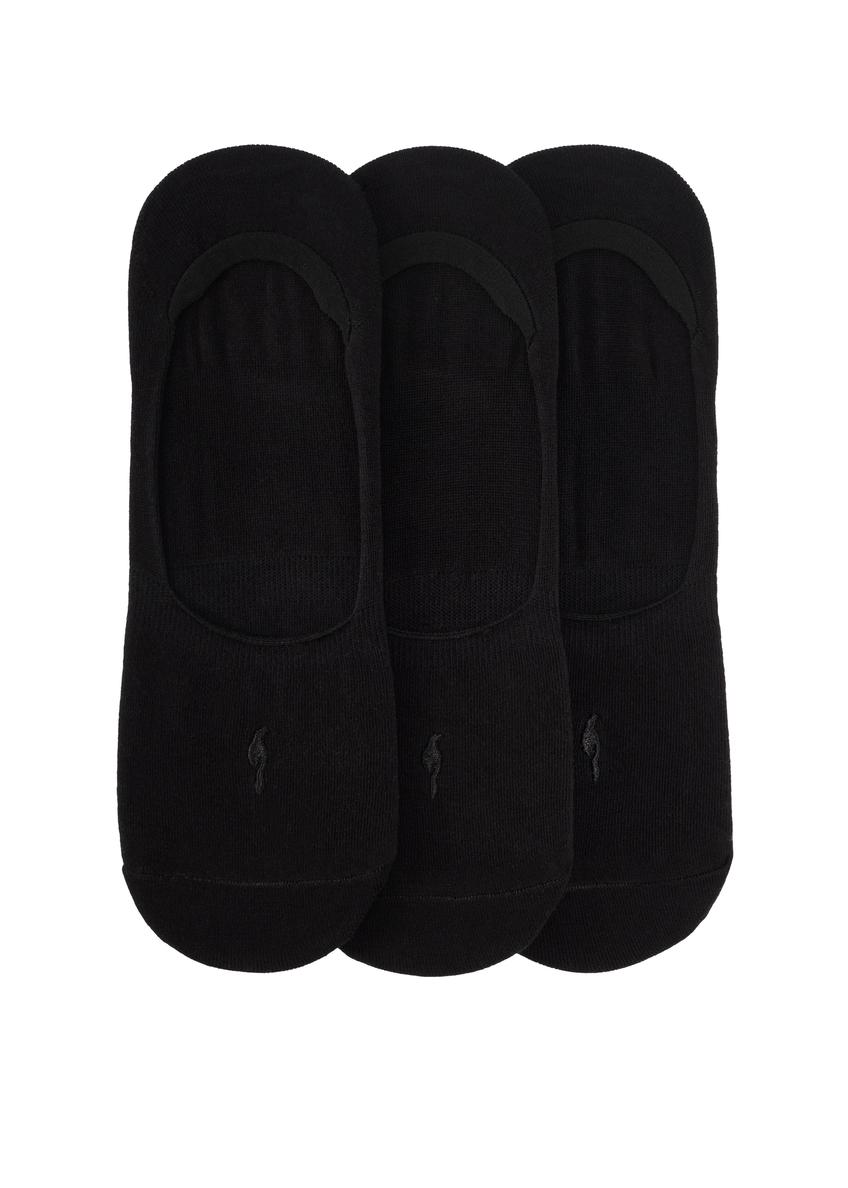 Sada čiernych pánskych ponožiek ZESMT-0049-99(W26) - pohľad na produkt zhora, na bielom podklade.