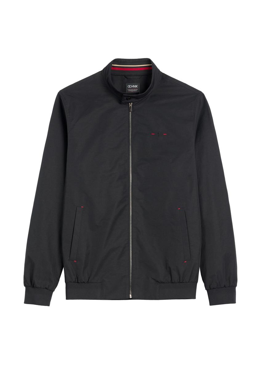 Čierna ľahká pánska prechodná bunda KURMT-0370-99(W26)