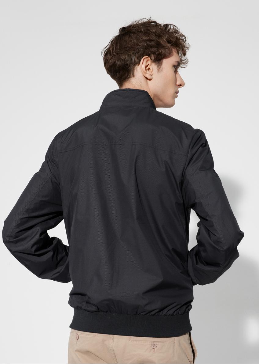 Pánska čierna bunda bomber KURMT-0299-99(W24)