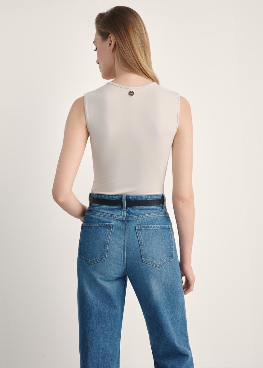 Svetlobéžové dámske body BODYT-0002-80(Z25)