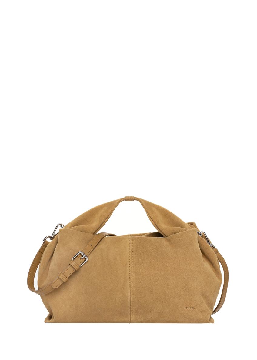 Dámska kabelka zo semišu strednej veľkosti TORES-1311-1B(W26)