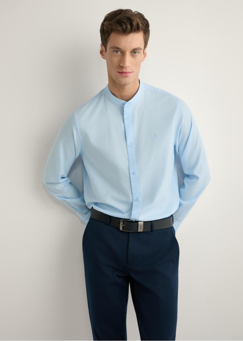 Pánska Svetlomodrá bavlnená košeľa KOSMT-0326-7E(W26)