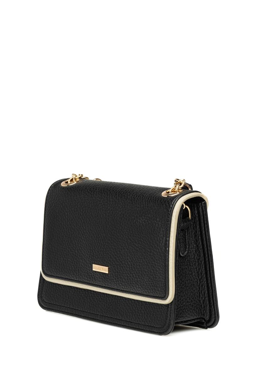 Malá čierna dámska kabelka TOREC-1015-9J(W26)