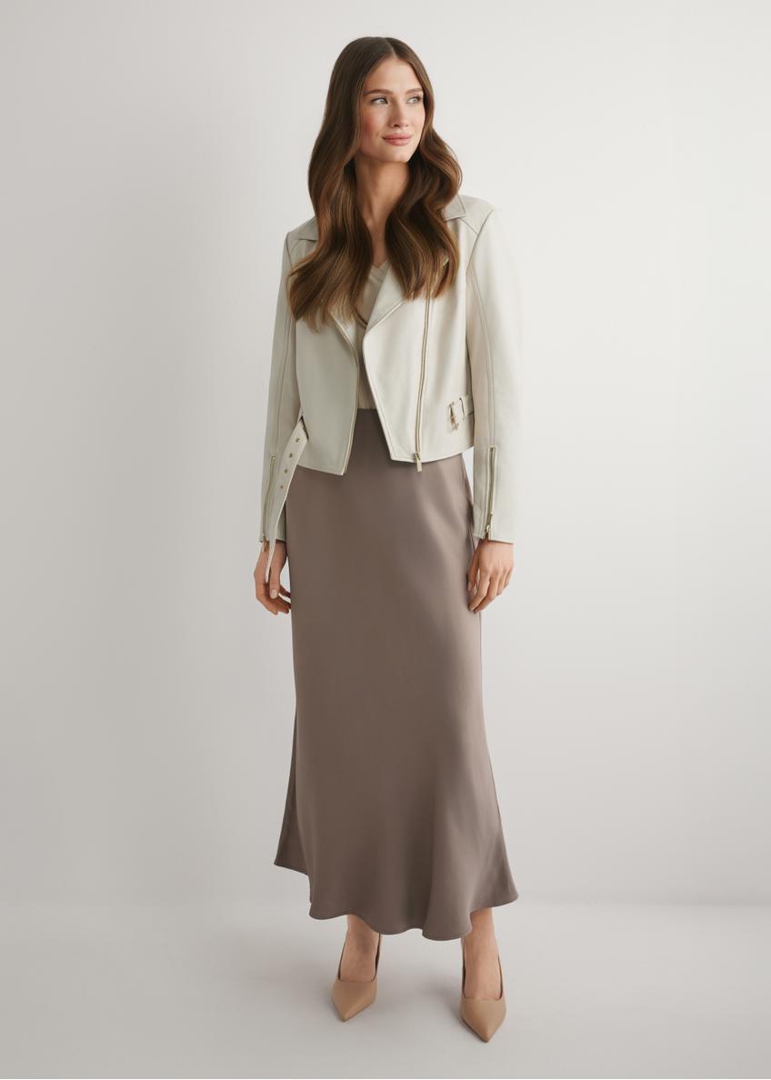 Hnedá dámska sukňa SPCDT-0122-1K(W26)