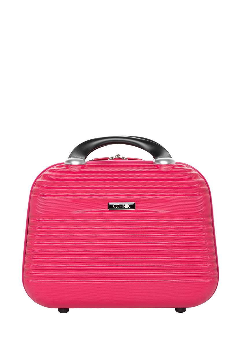 Cestovná kozmetická taška WALAB-0040-5E-14(W26), pohľad spredu na bielom pozadí.