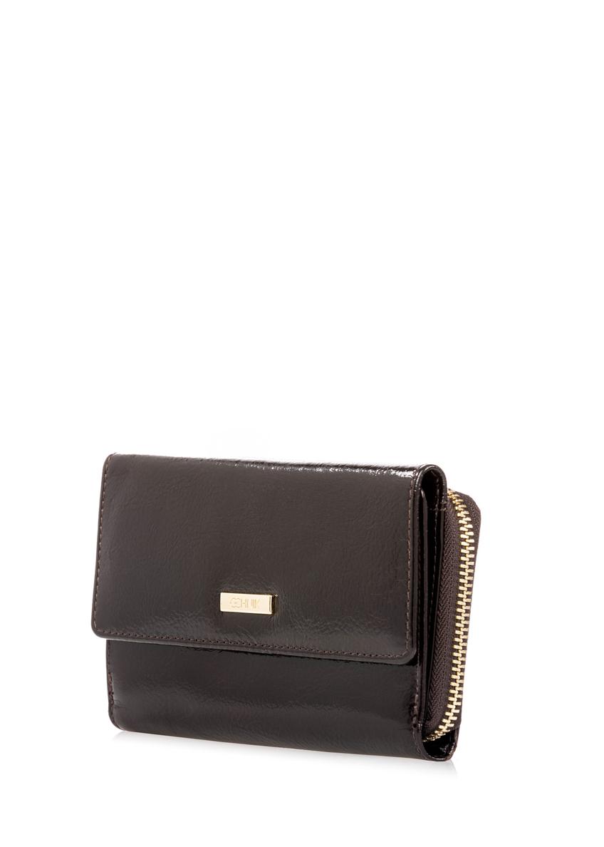 Tmavohnedá kožená dámska peňaženka PORES-0987-1I(W26)