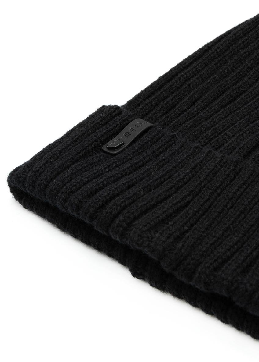 Pánska zimná čiapka v čiernej farbe CZAMT-0088-99(Z25)