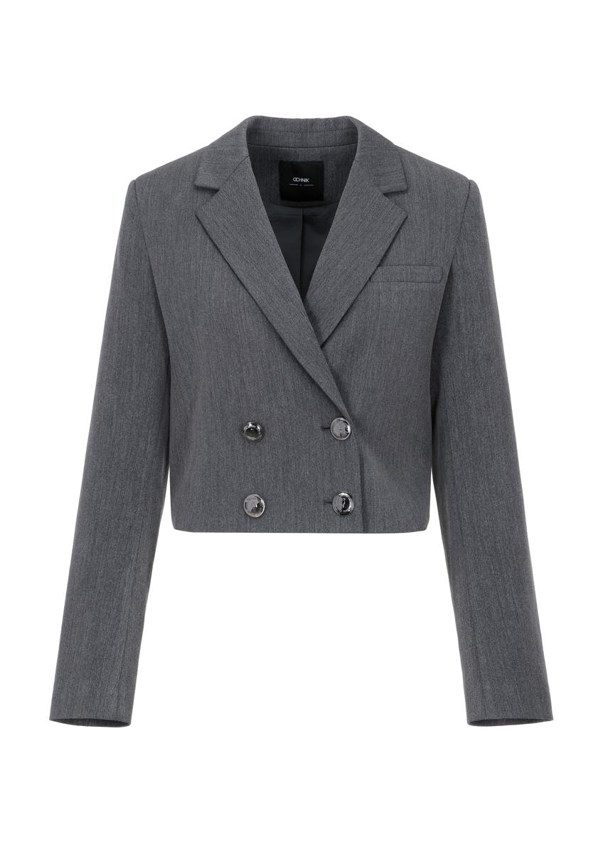 Dámske krátke dvojradové sako ZAKDT-0027-91(Z23)-05