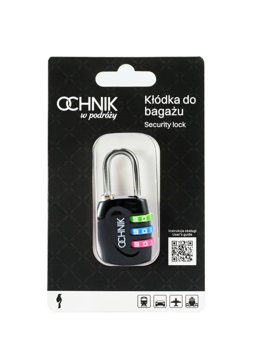 Čierny visiaci zámok na číselný kód AW-015-0001-99(W25)