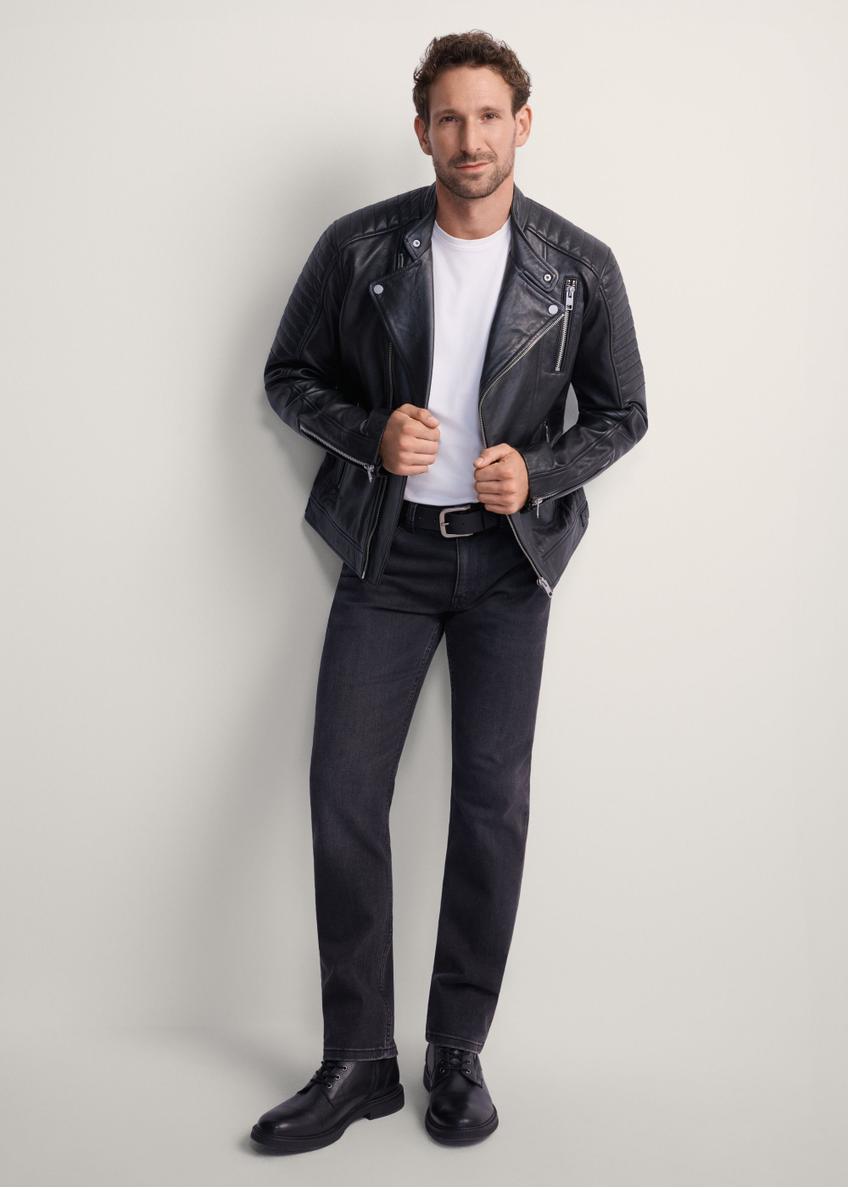 Pánska kožená bunda KURMS-0179L-99(KS)