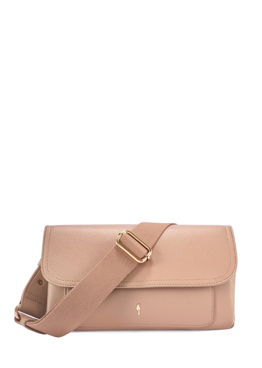 Beżowa klasyczna torebka damska TOREC-1124-1D(W26)