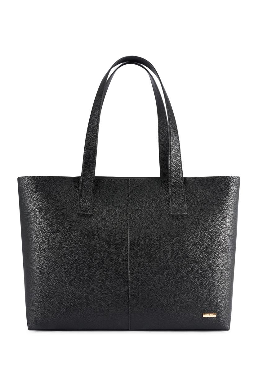 Čierna dámska kabelka shopper TOREC-1208-9I(W26)