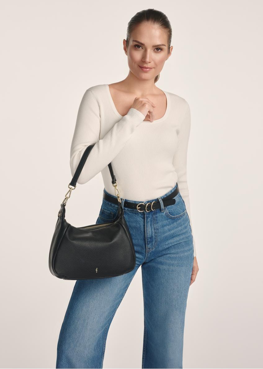 Čierna shopper kabelka na rameno TOREC-0885B-99(Z25)
