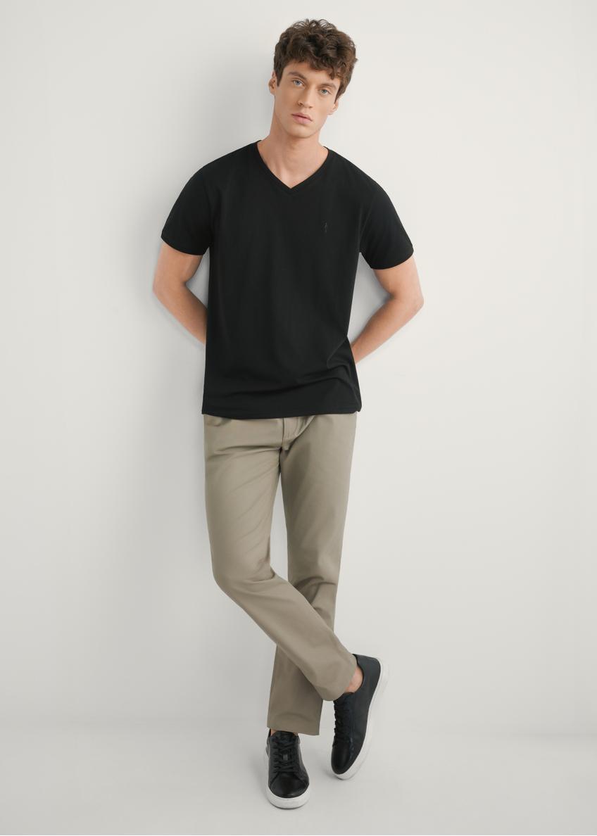 Tmavo béžové pánske nohavice SPOMT-0121-1K(W26)